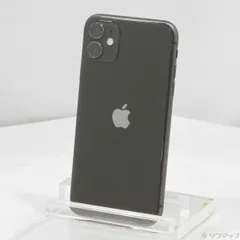 〔中古品〕 iPhone11 64GB ブラック MWLT2J／A SIMフリー【344】