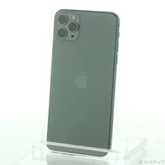 〔中古品〕 iPhone11 Pro Max 256GB ミッドナイトグリーン MWHM2J／A SIMフリー【258】