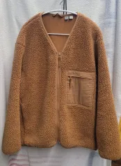 ユニクロ ブラウン フリース ジャケット
