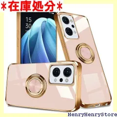 Yika OPPO Reno7 A ケース リング おしゃれ 日本版 au OPG04 オッポ リノ7 a ケース リング かわいい 人気 タンド機能 シンプル ピンク 334