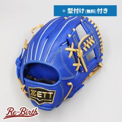 美品】ZETT 一般軟式キャッチャーミット青/黄色 - メルカリ