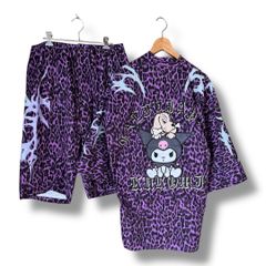チャーミーキティ 甚平 浴衣 サンリオ 黒 ピンク フリル 平成女児 Y2K 