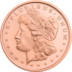 1 oz .999 Copper Round 純銅コイン モルガンダラー - メルカリ