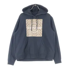 【未使用】coachシグネチャープルオーバーパーカー メンズ　ベージュ/ブラック 中古・古着通販】COACH (コーチ) シグネチャー フーディー ベージュ