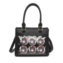 かわいい いたば いたばっく 水色 おしゃれ ピンク ブラウン 白 黒 レザー調 推し活バッグ 人気 痛バック 2WAY トートバッグ ショルダーバッグ ハンドバッグ ミニ プレゼント トート ショルダー 痛バ 小さめ 痛バッグ [ハルジオ]