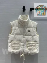 Moncler ホワイト ダウンベスト レディース｜本日限定特価｜新品未使用-WTO店名をご確認ください