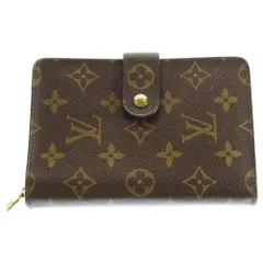LOUIS VUITTON (ルイヴィトン) モノグラム ポルトパピエジップ ブラウン PVC M61207 財布