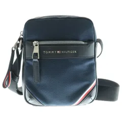 TOMMY HILFIGER (トミーヒルフィガー) ロゴ ベーシック ショルダーバッグ ネイビー