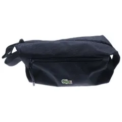 LACOSTE (ラコステ) フロントロゴ セカンドバッグ コンパクトポーチ ブラック NH4098NE