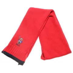 POLO RALPH LAUREN (ポロラルフローレン) POLO BEAR ポロベアー刺繍 ストールマフラー レッド キッズ