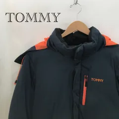 TOMMY トミー M1 7400 ダウンジャケット L ネイビー×オレンジ 中綿ジャケット メンズ ファッション _232023