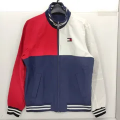 05w16731 トミーヒルフィガー TOMMY HILFIGER  リバーシブル  ナイロンジャケット  ネイビー/ホワイト/レッド M  中国製 メンズ  ナイロン  【中古品】