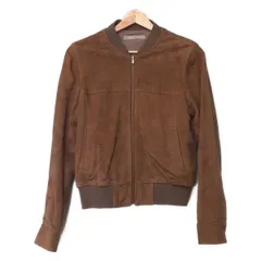 セオリーリュクス ブルゾン サイズ038 M レディース美品  - ダークブラウン×グレーベージュ 長袖/スエード/ジップアップ/春/秋