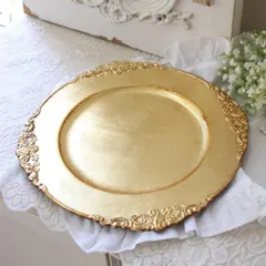 まとめ買い注文商品　シャビーラウンドトレー　ゴールド・シルバー・ホワイト　３点