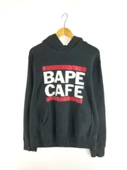 【現状渡し品】A BATHING APE アベイシングエイプ 90年代 ヴィンテージ ロゴ プルオーバー フーディー APEタグ BAPE CAFE パーカー トップス 【142-251114-yy-03-tag】