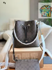 【今日特価】Coach コーチ ローワン バケット シリーズ 小物入れ付き、ダブルボックス包装付き