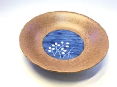 食器　皿　たち吉　丸皿　深皿　中皿　絵皿　茶色　ブラウン