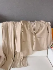 ブラウン セットアップ スーツ レディース 服 freeサイズ