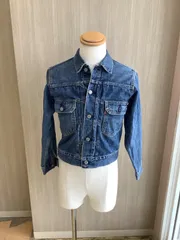 LEVI'S 507 デニムジャケット レディース W34L 革パッチ 美品