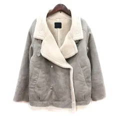 ケイビーエフ KBF アーバンリサーチ コート フェイクムートン One M グレー /MN