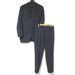 美品 dunhill ダンヒル シングル テーラードジャケット+スラックスパンツ スーツ セットアップ サイズ48 グレー メンズ 古着 中古 USED