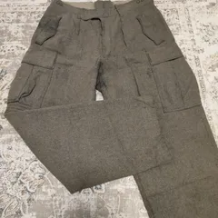 K. BEGEMANN製　ドイツ軍　ミリタリーパンツ　60s 60年代　ウール　カーゴパンツ　厚手　ダークカーキ　軍パン　ロシア軍　西ドイツ軍　Vintage　中古　古着
