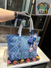 今日特価!LV デニム刺繍トートバッグ 全国送料無料(一部除く)