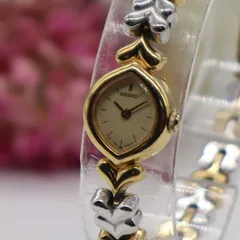 電池新品 SEIKO セイコー  1E20-5910 クォーツ ゴールドカラー 純正ブレス レディース