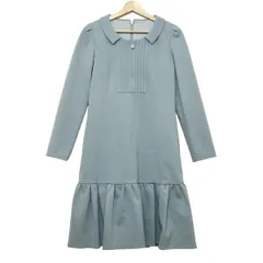 美品 Rene ルネ ♡ ストレッチ フレア ワンピース 34 リボン ベージュ 2025年最新】rene ルネ ワンピースの人気アイテム - メルカリ