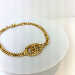 DIOR CDロゴ ブレスレット ラインストーン ゴールドカラー - メルカリ