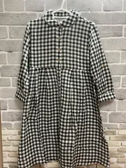 A【A19-84】◇ conges payes ADIEU TRISTESSE 38サイズ　ワンピース　黒色＆白色　チェック柄