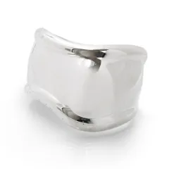 【美品】ティファニー エルサペレッティ ブレスレット ルテニウム アシンメトリー 美品】ティファニー エルサペレッティ ブレスレット ルテニウム