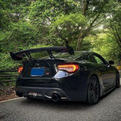 【送料無料】86/BRZ対応 セダン汎用GTウイング 未塗装ABS製 大型リアスポイラー 2段階調整可能 エアロ強化スタイル 約135cm