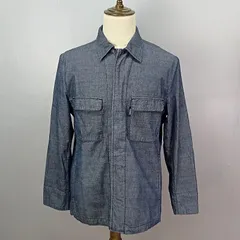 KANSAI JEANS　Мサイズ　ジップアップシャツ　シャツジャケット　インディゴ染め　山本寛斎　カンサイジーンズ