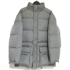 PRADA プラダ 収納フード ナイロン ダウンジャケット 48サイズ カーキ メンズ 古着 中古 USED