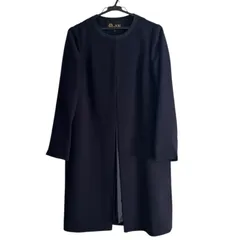 Z1607TOKYO SOIR 東京ソワール ノーカラージャケット ネイビー フォーマル レディース 7ARサイズ