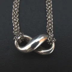 美品 Tiffany&Co ティファニー 925SV インフィニティ ネックレス シルバー レディース 古着 中古 USED