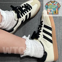 ィダス オリジナルス ウィメンズ サンバ OG クリームホワイト/コアブラック/サンドストレータカジュアルシューズ｜本日限定特価｜新品未使用-WTO輸入0