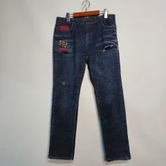 ユニセックス デニム ズボン (パッチワーク) サイズ32 秋冬 511333