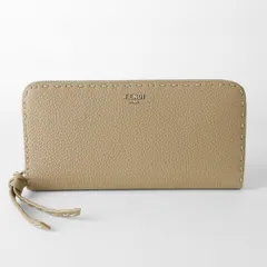 新品 フェンディ FENDI 長財布 ビーカブー グレー
