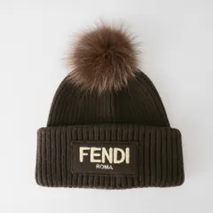 新品 フェンディ FENDI ニットキャップ ポンポン ヴォルペ マッローネのサムネイル