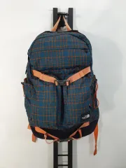 ザノースフェイス バックパック ノートブック バッグ CHECK ブルー オレンジ