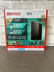 【未使用／美品】BUFFALO バッファロー Wi-Fiルーター 無線LAN親機 WSR-3000AX4P/DBK Wi-Fi6対応