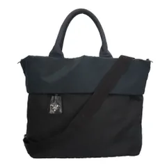 プラダ リバーシブル ショルダーバッグ ナイロン ブラック メンズ  PRADA  中古 プラダ