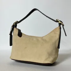 2510-10｜コーチ ミニバッグ レザー スエード ダークブラウン