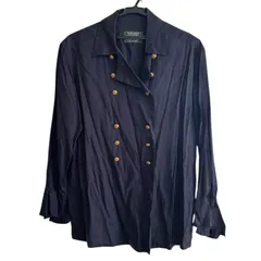 Z1607RALPH LAUREN ラルフローレン ブラウス ネイビー レディース 9サイズ