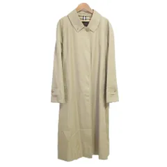 良品 Burberrys バーバリーズ 裏地ノバチェック ステンカラーコート 大きいサイズ 15ABRサイズ ベージュ レディース 古着 中古 USED