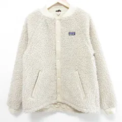 良品 patagonia パタゴニア キッズ レトロX ボマー ジャケット 65415 サイズXXL アイボリー レディース 古着 中古 USED