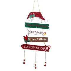 【新商品】【クリスマス特集】クリスマスの木製ドア吊り壁工芸品吊りパーティーシーン設定小道具装飾ホームオフィス