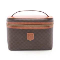 【極美品】希少 セリーヌ バニティバッグ アクセサリーポーチ マカダム柄 極美品】希少 セリーヌ バニティバッグ アクセサリーポーチ マカダム柄
